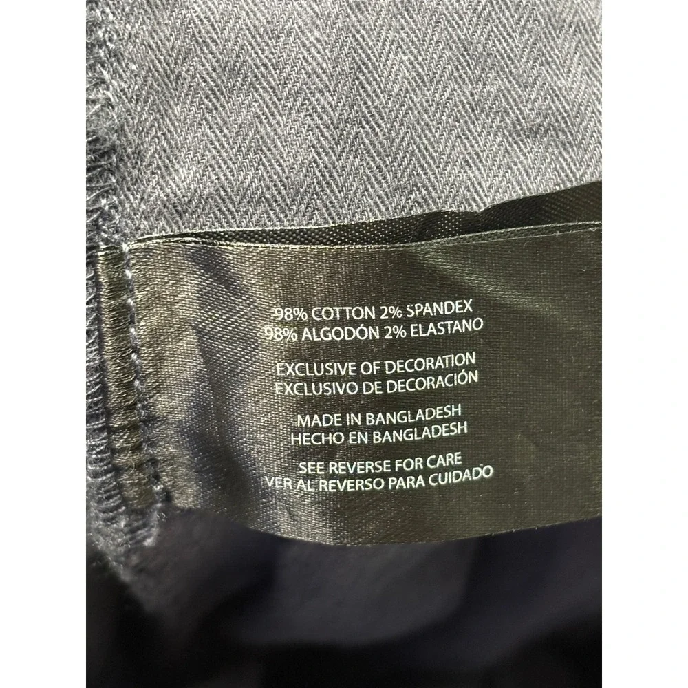 NWT Banana Republic Mens Gray Chino Pants Straight Leg Cotton Stretch 36x34